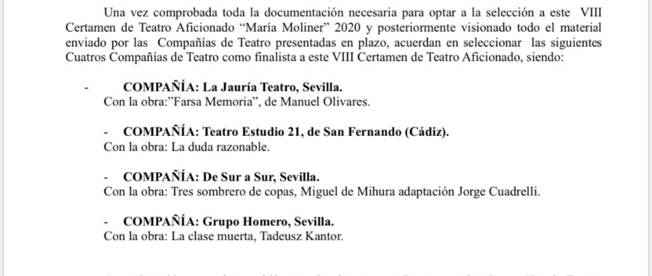 acta compañia de teatro